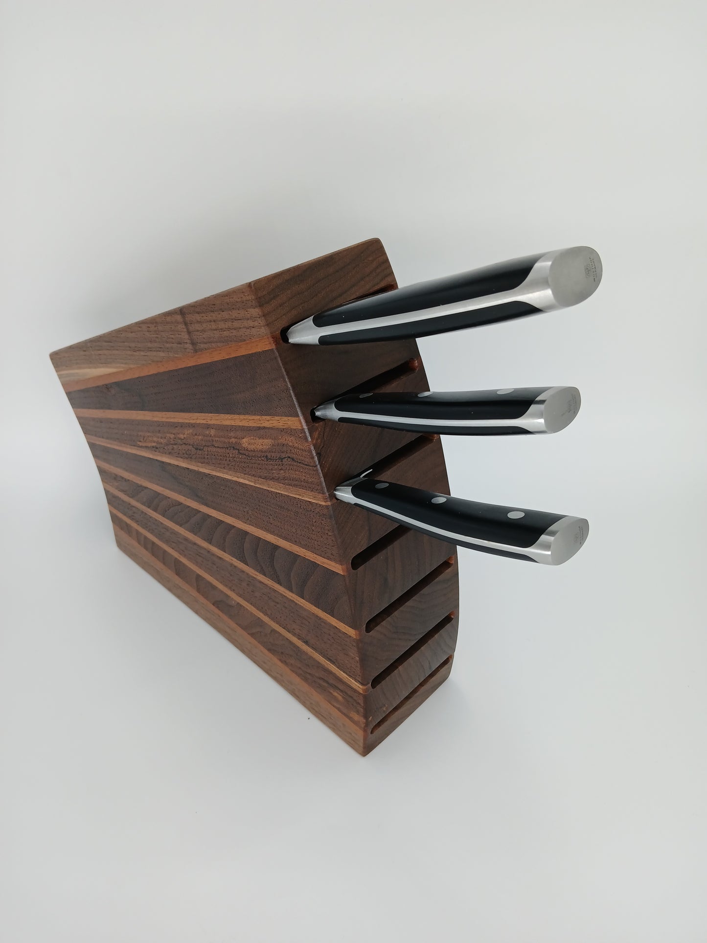 Custom Walnut Knife Block