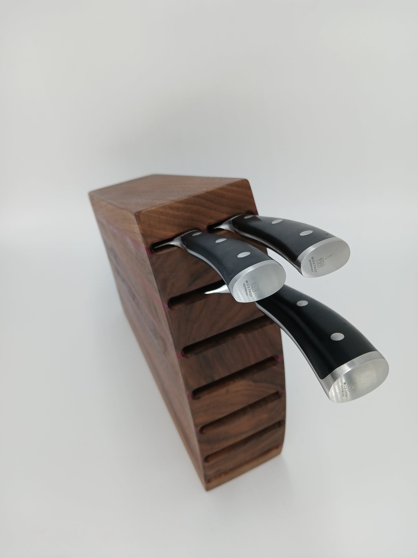 Custom Walnut Knife Block