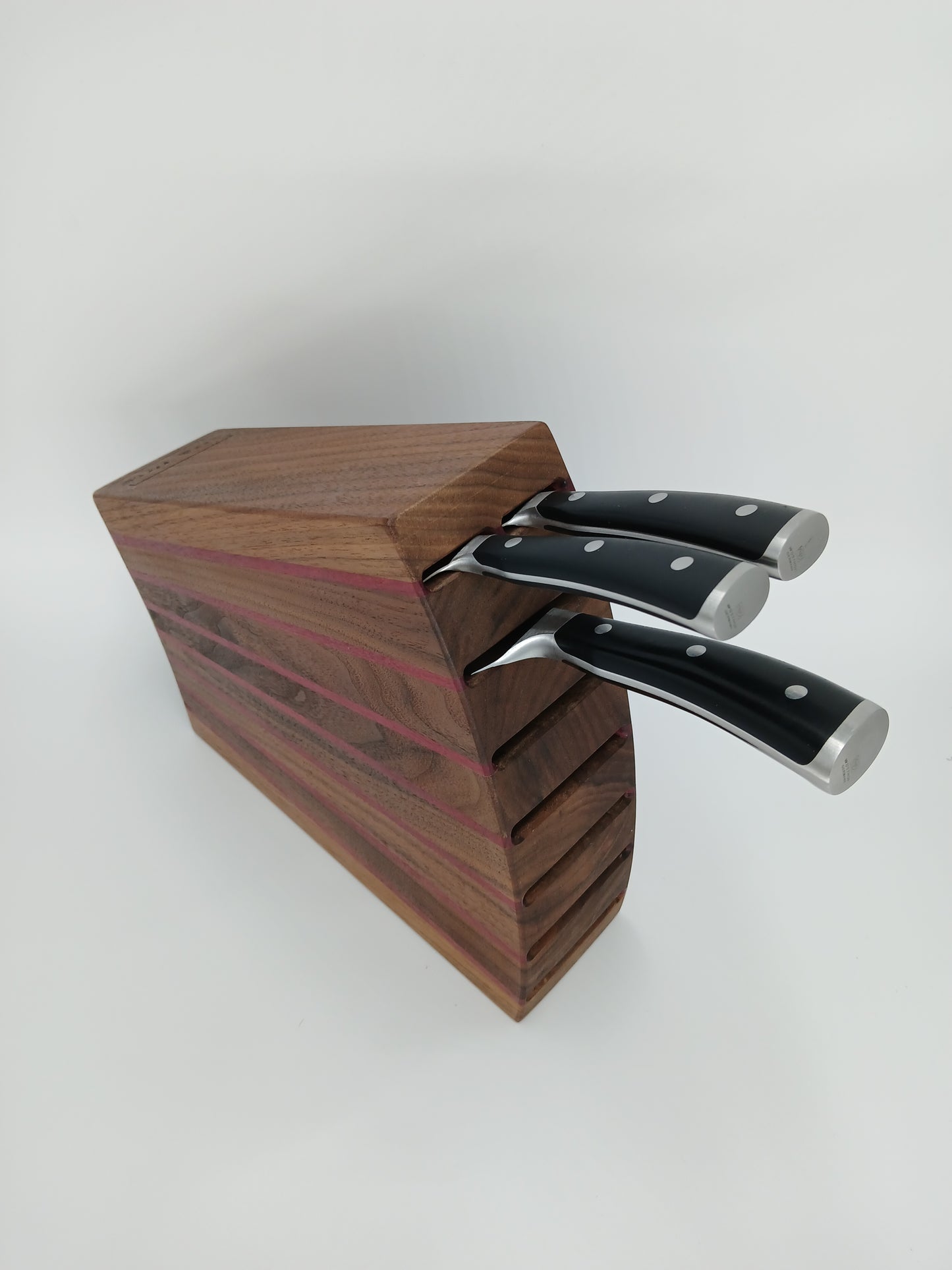 Custom Walnut Knife Block