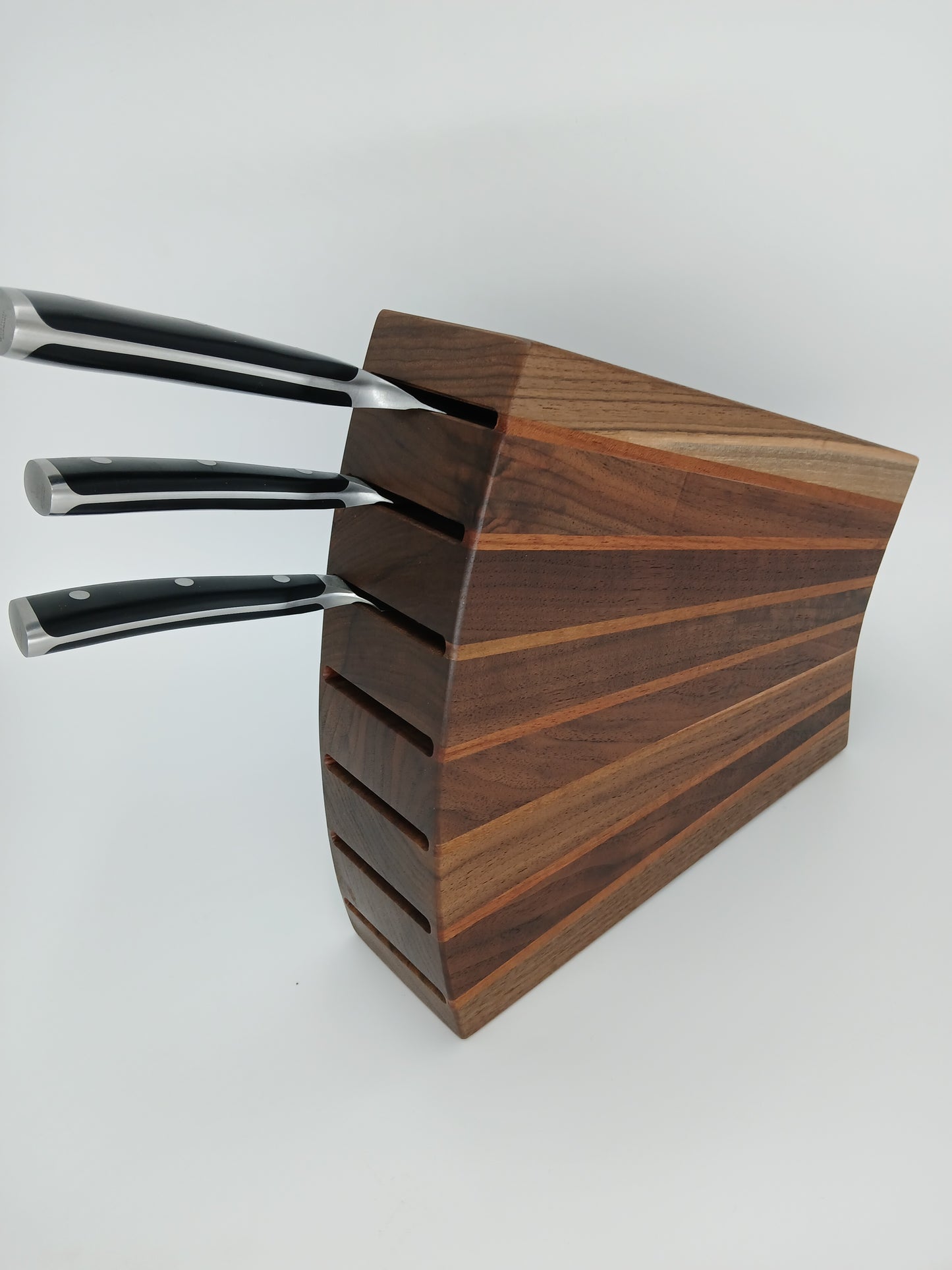 Custom Walnut Knife Block