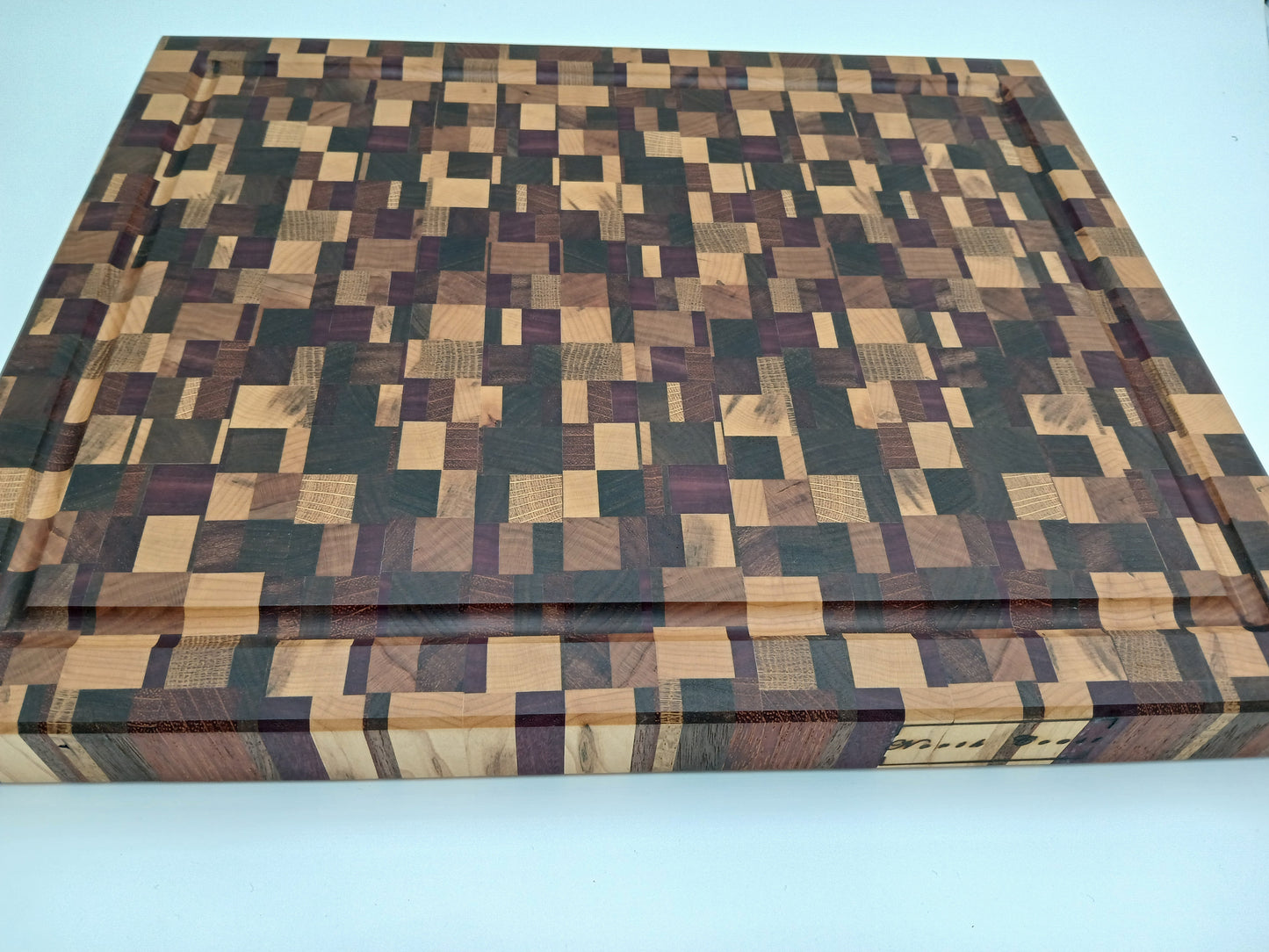 Chaos end grain Cutting board